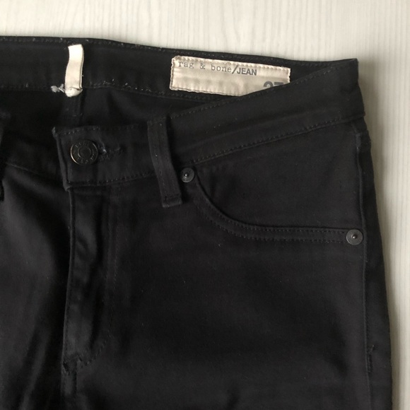 ✨HP!✨ Rag & Bone Black Plush Skinny Jeans - Picture 5 of 8